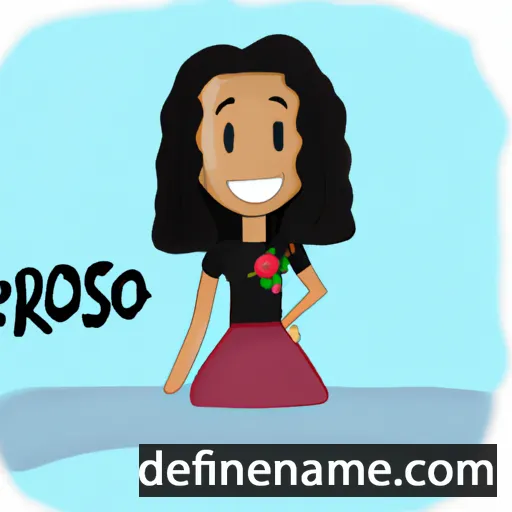 cartoon of the name Rosário