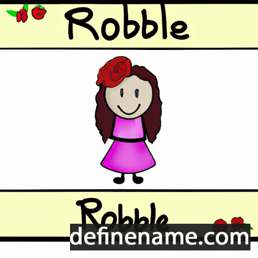 cartoon of the name Rosabel