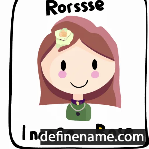 cartoon of the name Rosaire