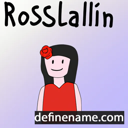 cartoon of the name Rosalin