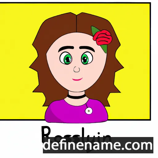 cartoon of the name Rosalyn