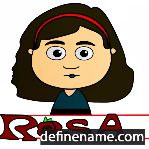 cartoon of the name Rosana