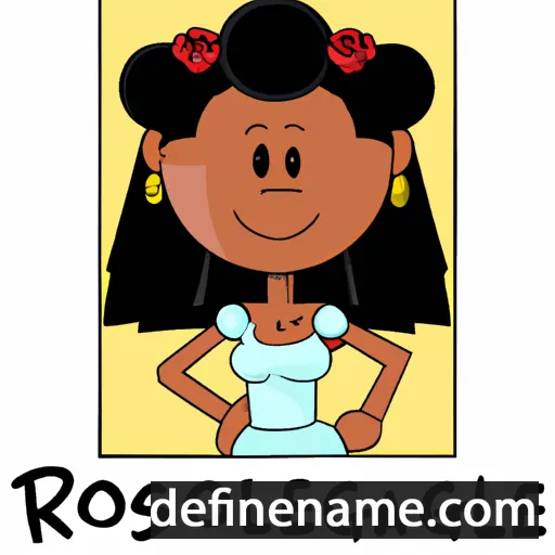 cartoon of the name Rosangela