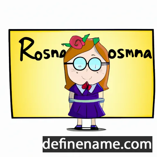 cartoon of the name Rosanna