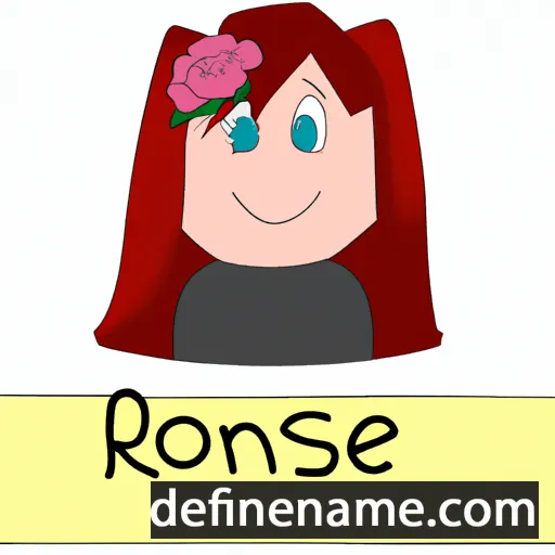 cartoon of the name Rosanne