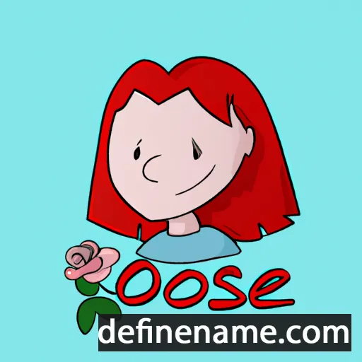 cartoon of the name Rose