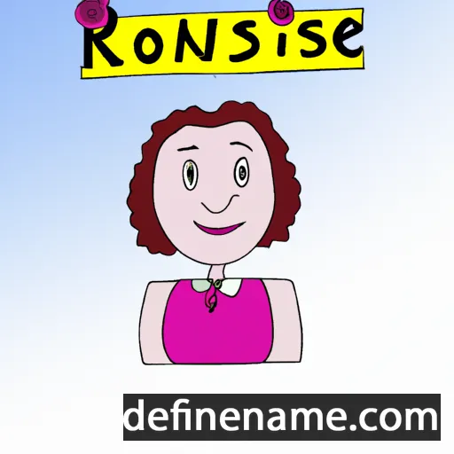 cartoon of the name Roseanne