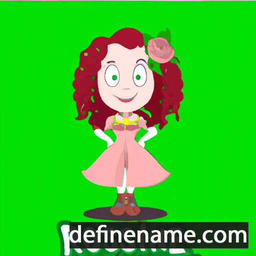 cartoon of the name Roseline