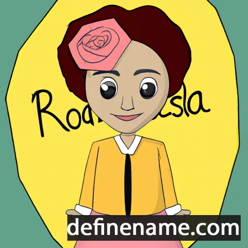 cartoon of the name Rosenda