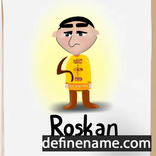 cartoon of the name Roshanak