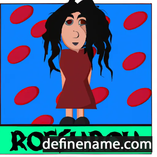 cartoon of the name Rosheen