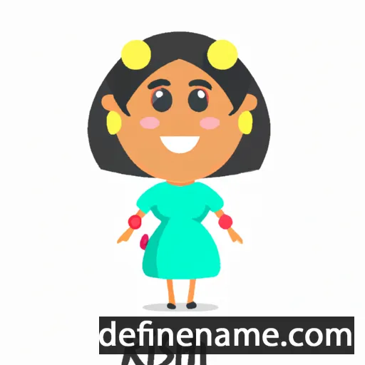 cartoon of the name Roshni