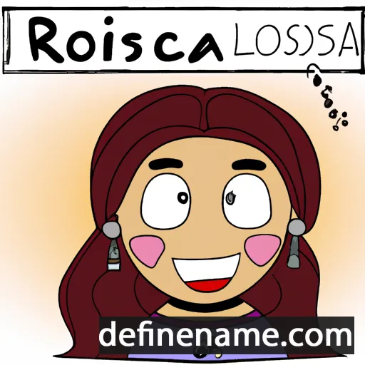 cartoon of the name Rossana