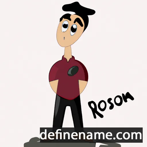 cartoon of the name Rostom