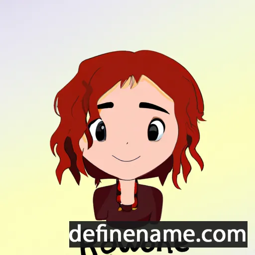 cartoon of the name Rowanne