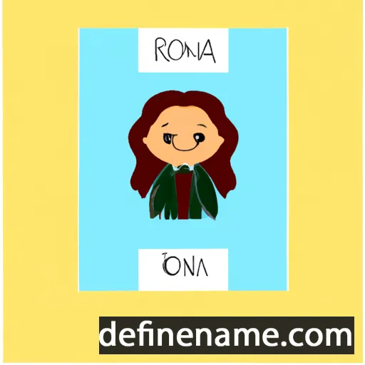 cartoon of the name Roxana