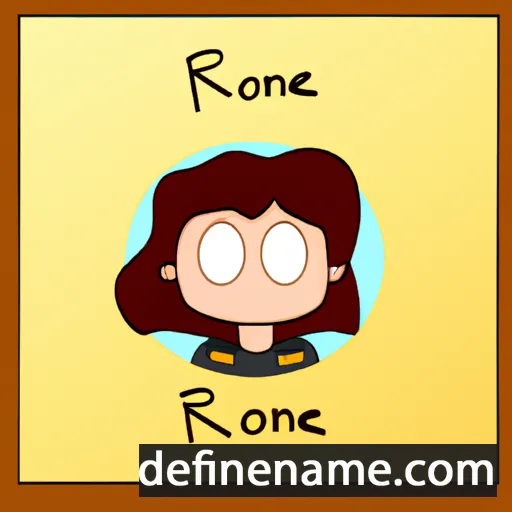 cartoon of the name Roxane