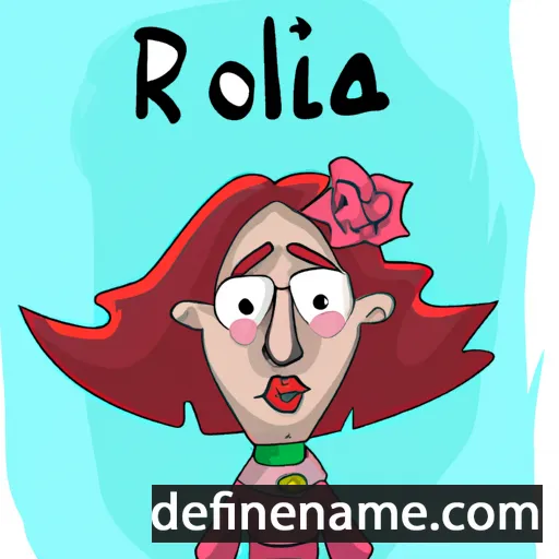 cartoon of the name Rozalija