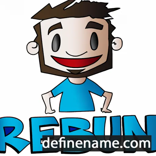 cartoon of the name Rúben