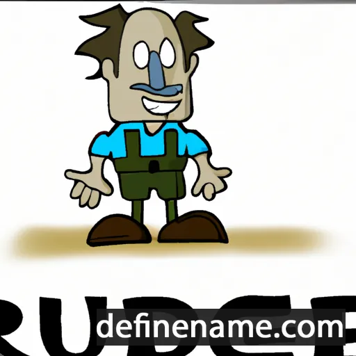 cartoon of the name Rüdiger