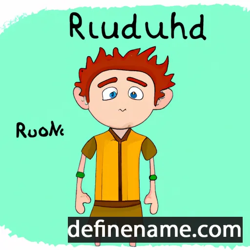 cartoon of the name Ruaidhrí