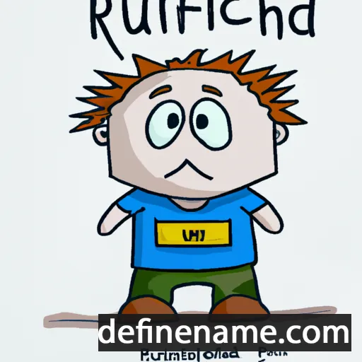 cartoon of the name Ruairidh