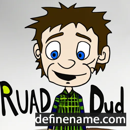 cartoon of the name Ruaraidh