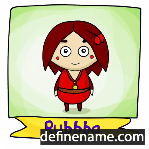 cartoon of the name Rubina