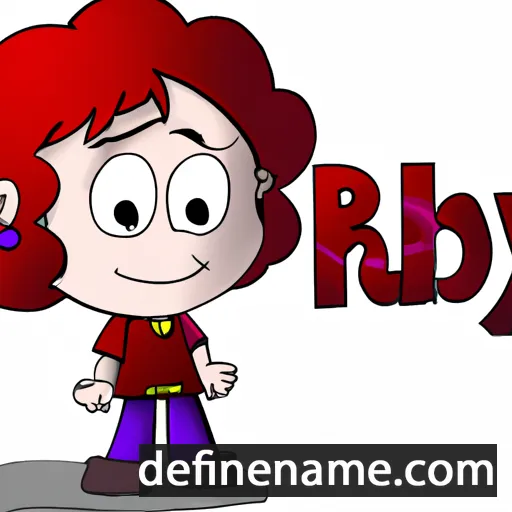 cartoon of the name Ruby