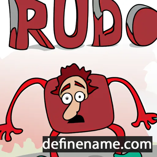 cartoon of the name Rudo