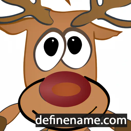 cartoon of the name Rudolph