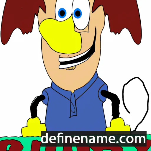 cartoon of the name Rudy