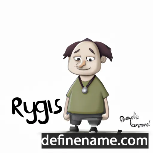 cartoon of the name Rugilė