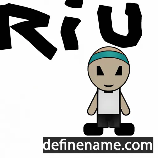 cartoon of the name Rui