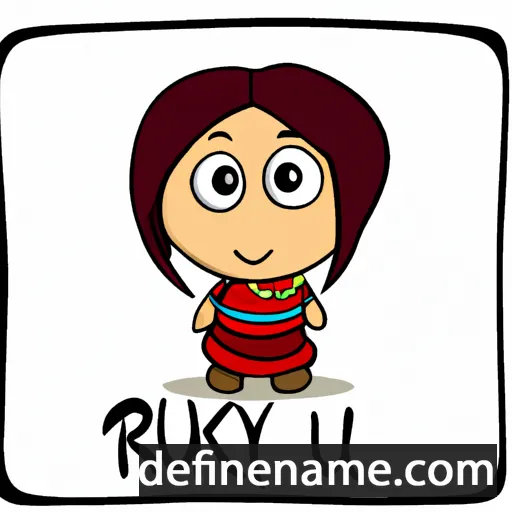 cartoon of the name Rukiye