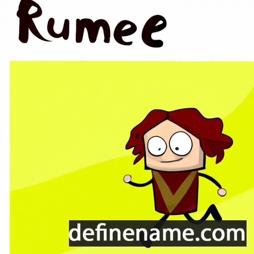 cartoon of the name Rune