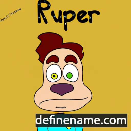 cartoon of the name Rupert