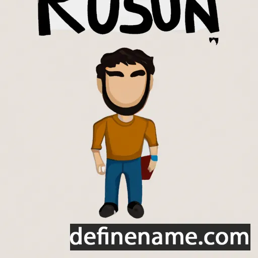 cartoon of the name Ruslan