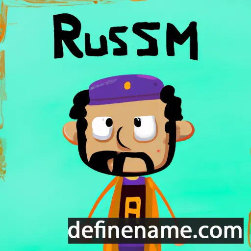 cartoon of the name Rustam