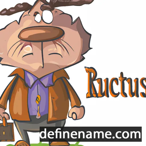 cartoon of the name Rusticus