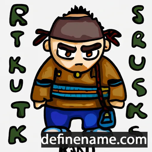 cartoon of the name Rustik