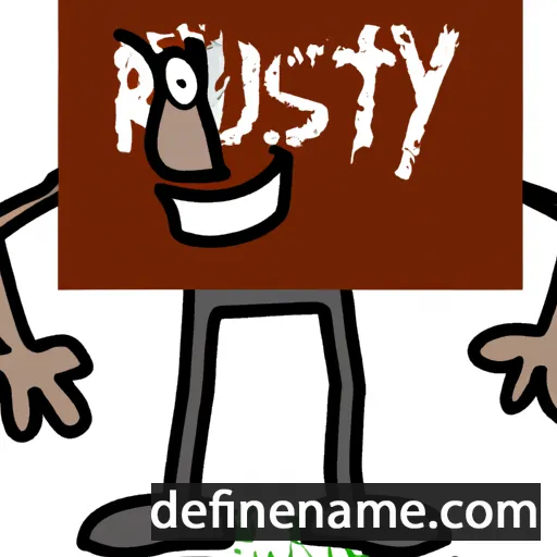 cartoon of the name Rusty