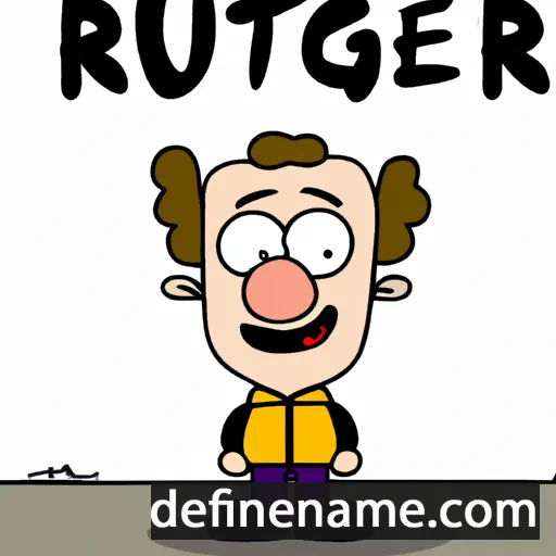 cartoon of the name Rutger