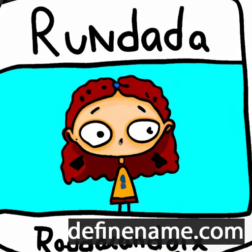 cartoon of the name Ruxandra