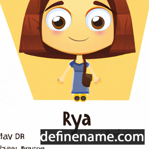 cartoon of the name Ruya