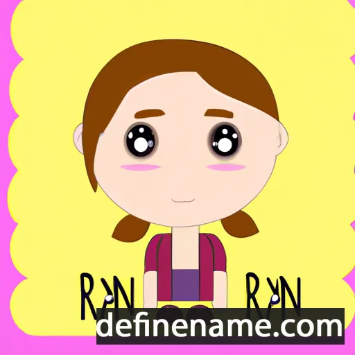 cartoon of the name Ryann