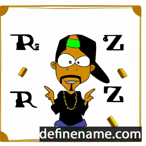 cartoon of the name Rza