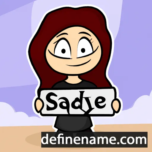 cartoon of the name Şadiye