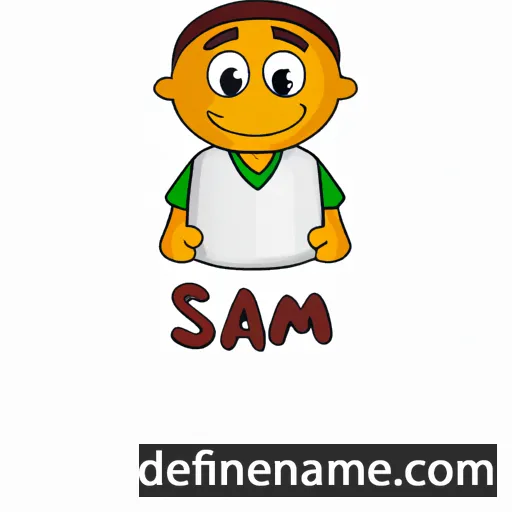 cartoon of the name Saam