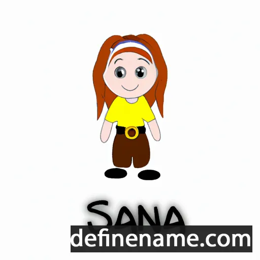 cartoon of the name Saana